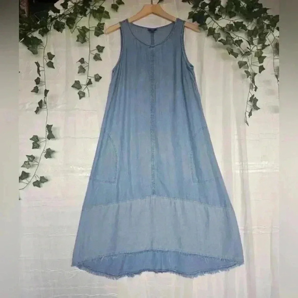 J. Jill Color Block Sleeveless Maxi Dress with Pockets - Picture 1 of 6